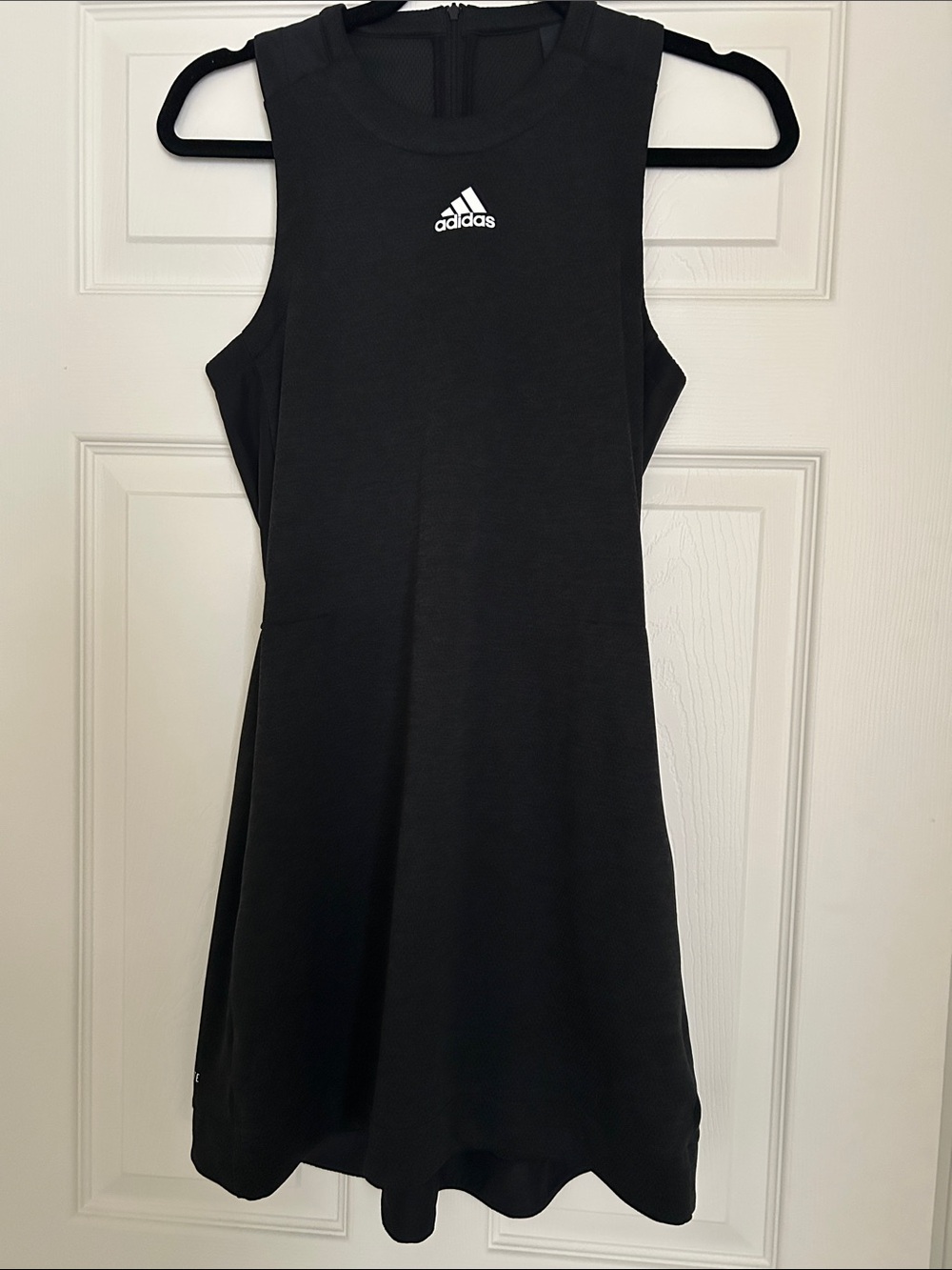 adidas Black Sleeveless Athletic Dress with White Logo